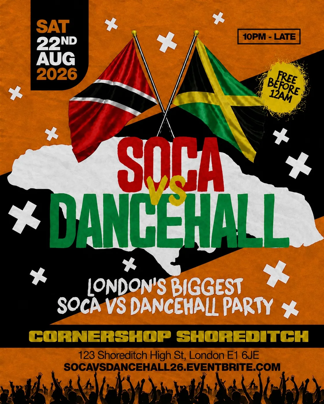 Soca Vs Dancehall Shoreditch – Everyone Free Before 12AM