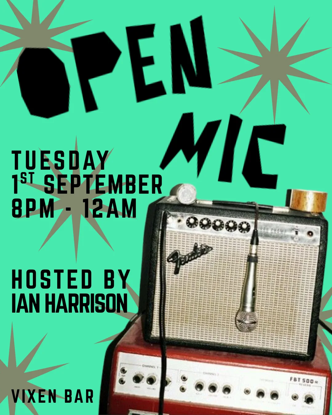 Open Mic Night at Vixen Bar