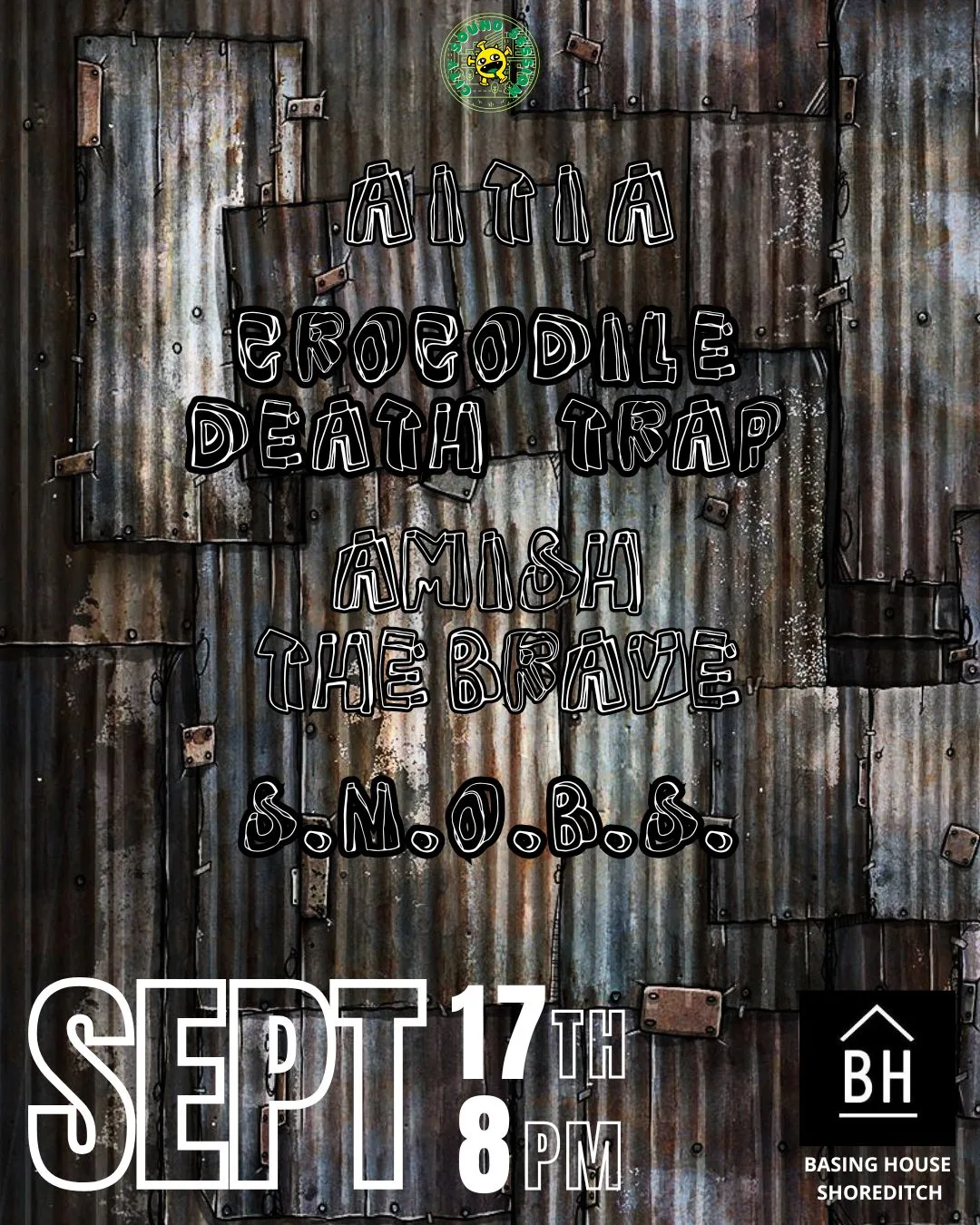 Aitia, Crocodile Death Trap, Amish The Brave and S.N.O.B.S. at The Stag's Head Hoxton