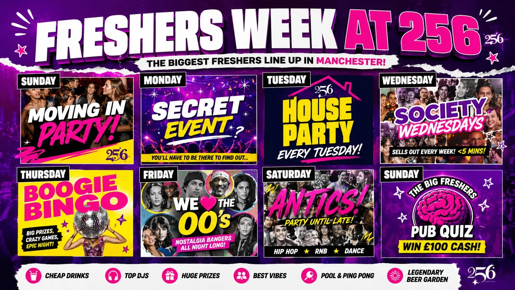 256 Freshers week 2026. at 256 Wilmslow Road