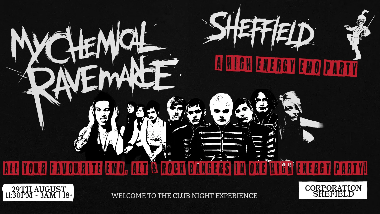 MY CHEMICAL RAVEMANCE: A HIGH ENERGY EMO PARTY // SHEFFIELD at Corporation