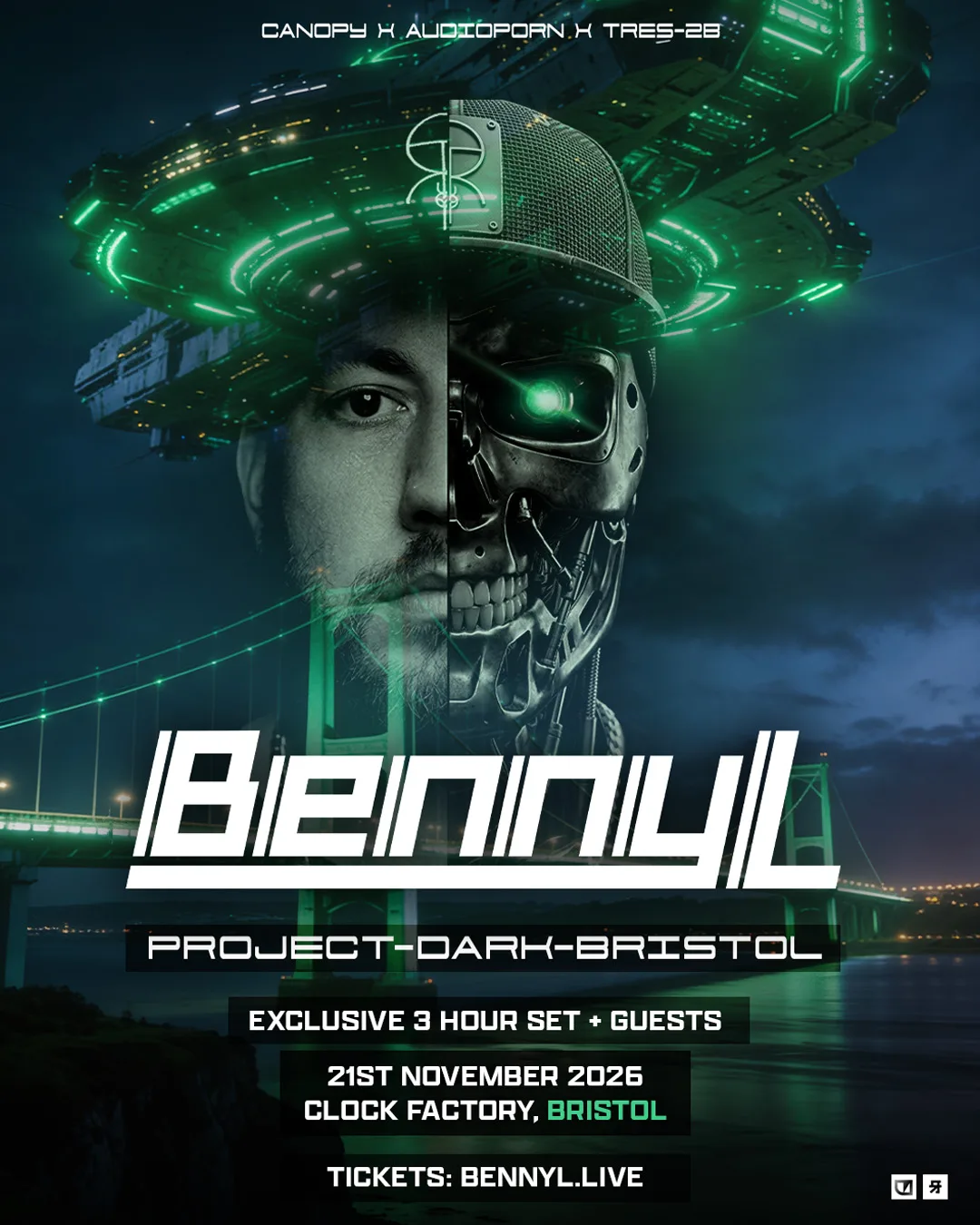 Benny L Presents: Project Dark Bristol at Clock Factory
