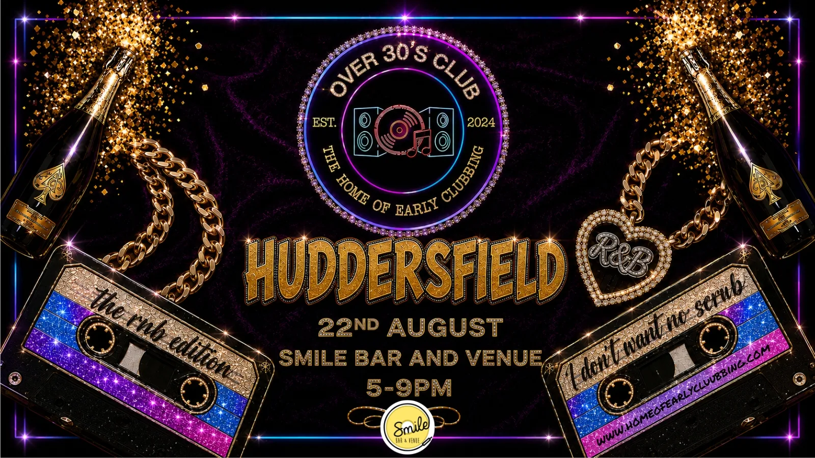 Over 30s Club is bringing their Tribute to R&B Edition at Smile Bar and Venue