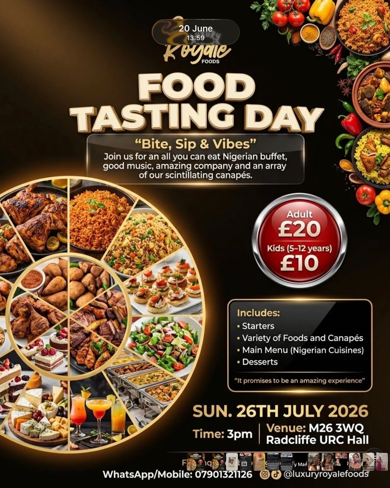 Food Tasting Day at Radcliffe URC Church
