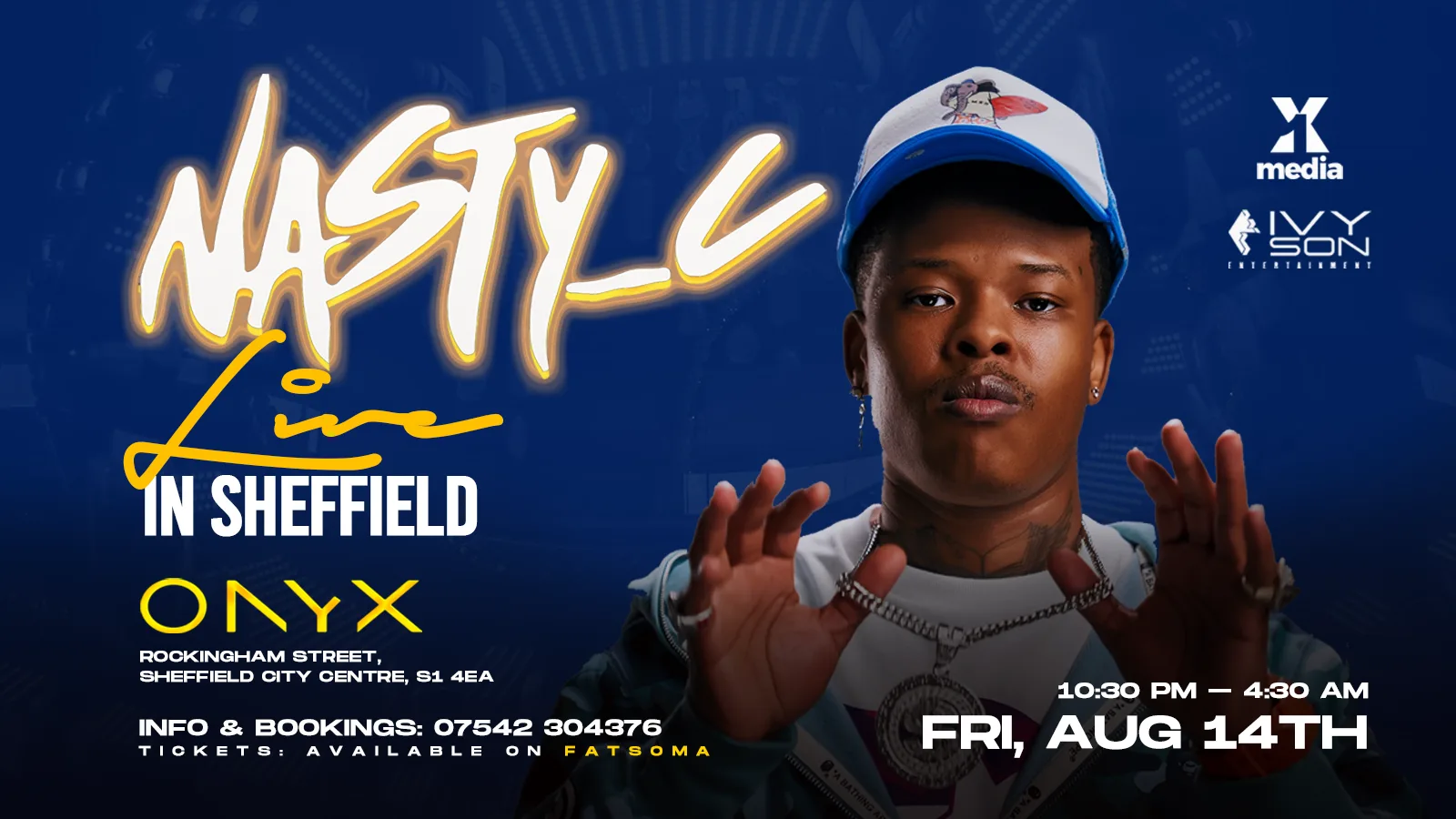NASTY C LIVE IN SHEFFIELD at ONYX Nightclub Sheffield