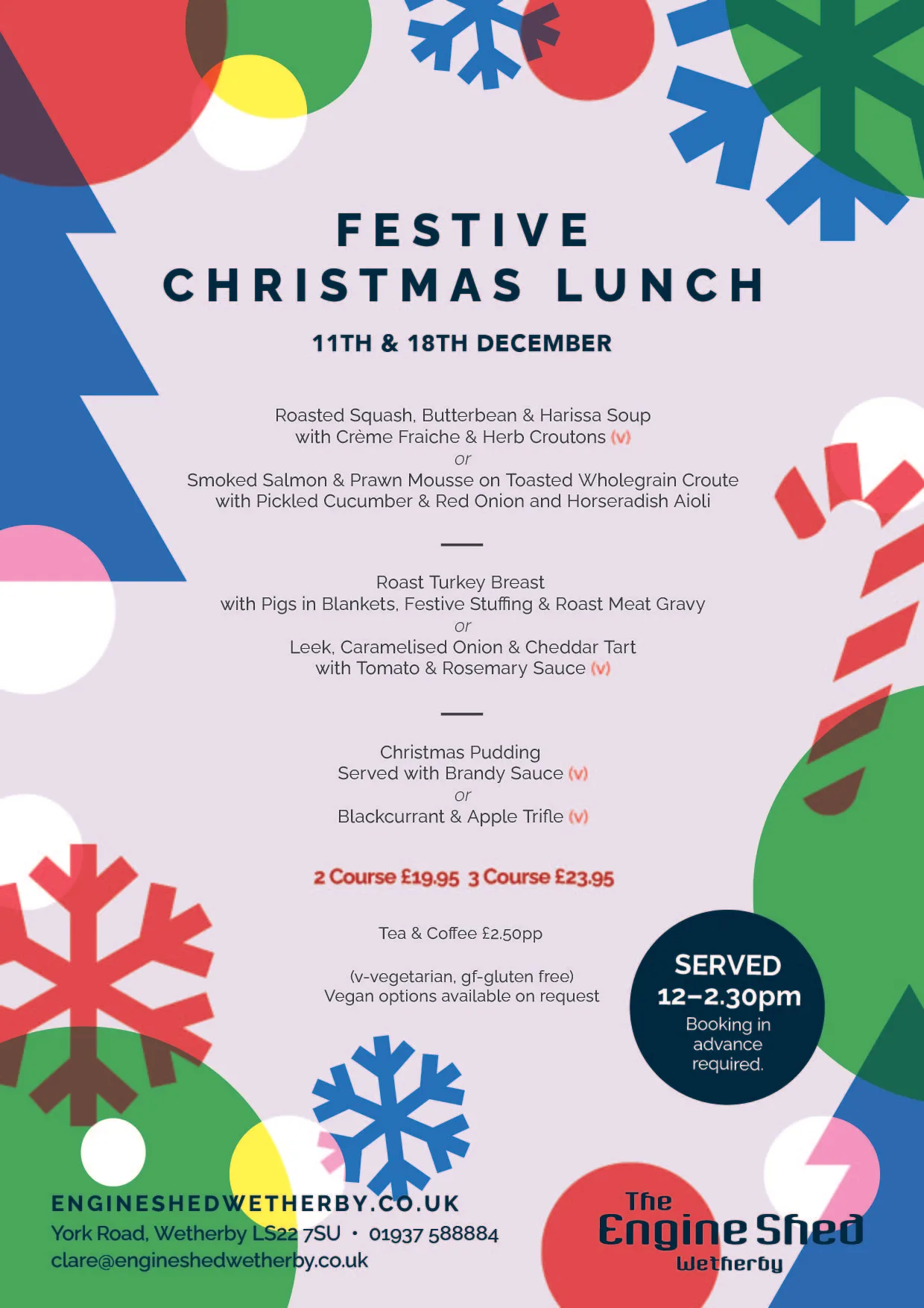 Festive Christmas Lunches