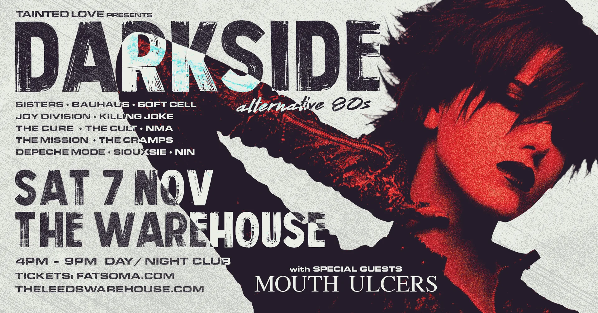 DARKSIDE – a day/night of alternative 80s at The Warehouse