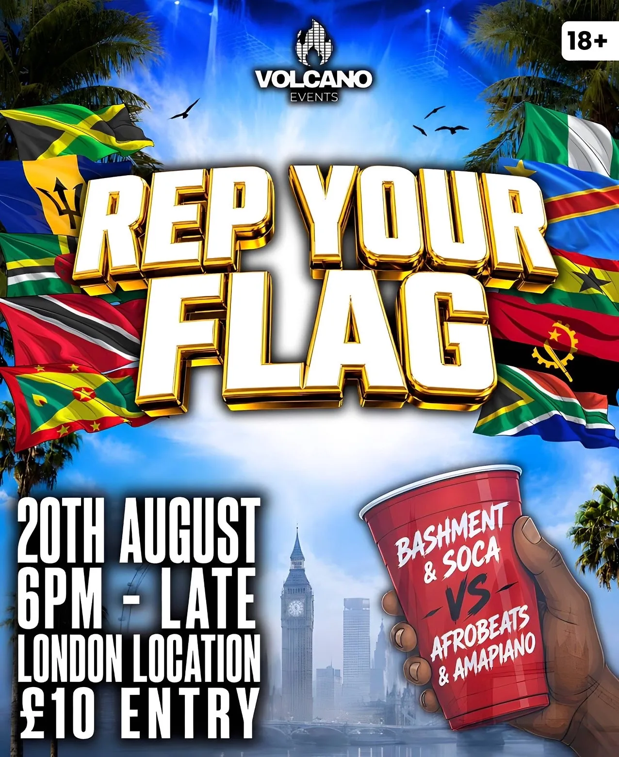 REP YOUR FLAG / PRE CARNI PARTY 🌋