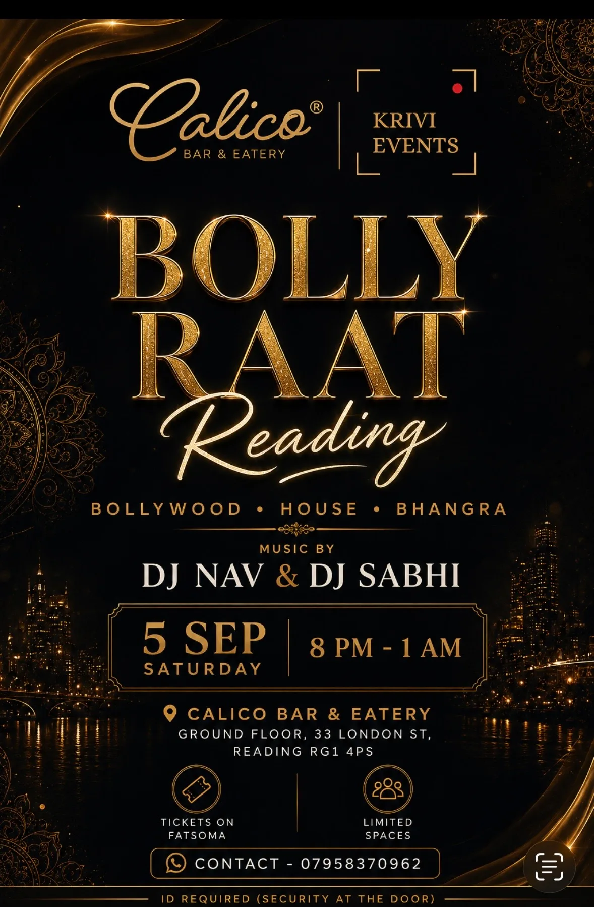 Bollyraat Reading (Bollywood Night)