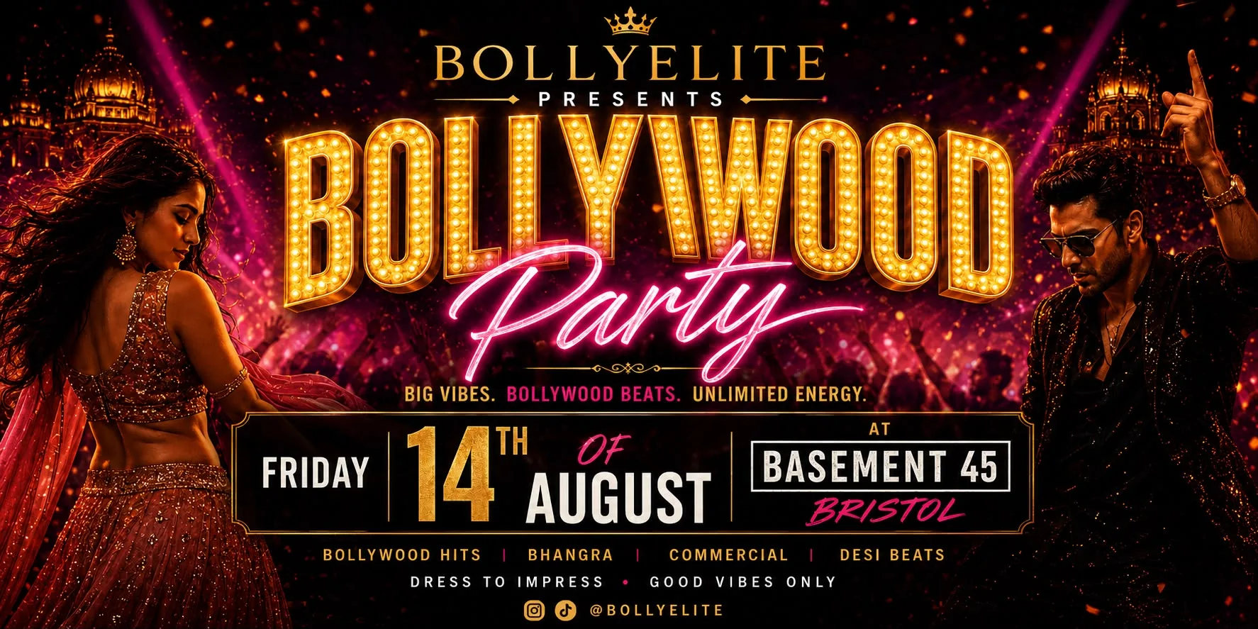 Bollywood Night By Bollyelite at Basement 45