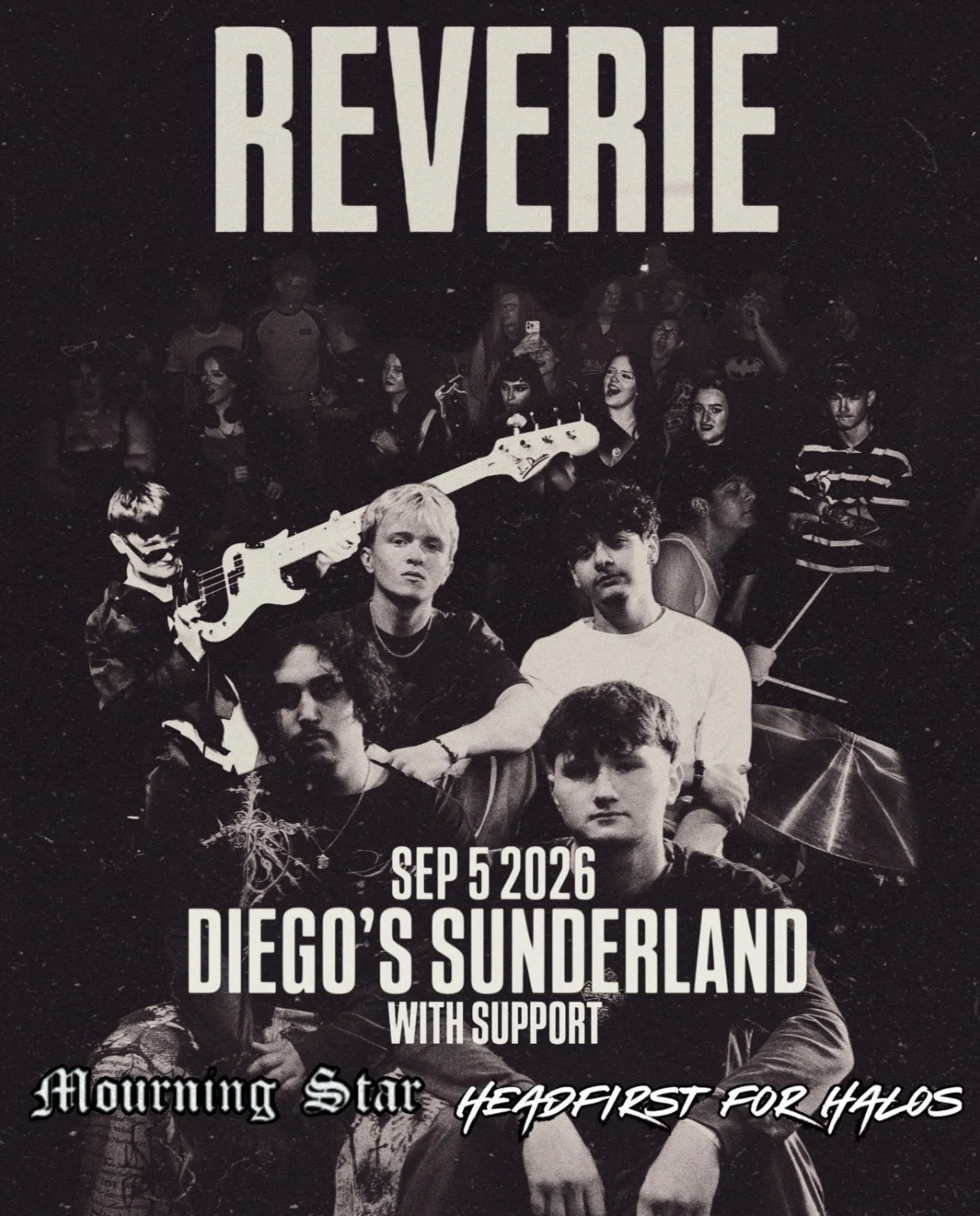 REVERIE live at Diego’s with support mourning star + headfirst for halos at Diego's Joint