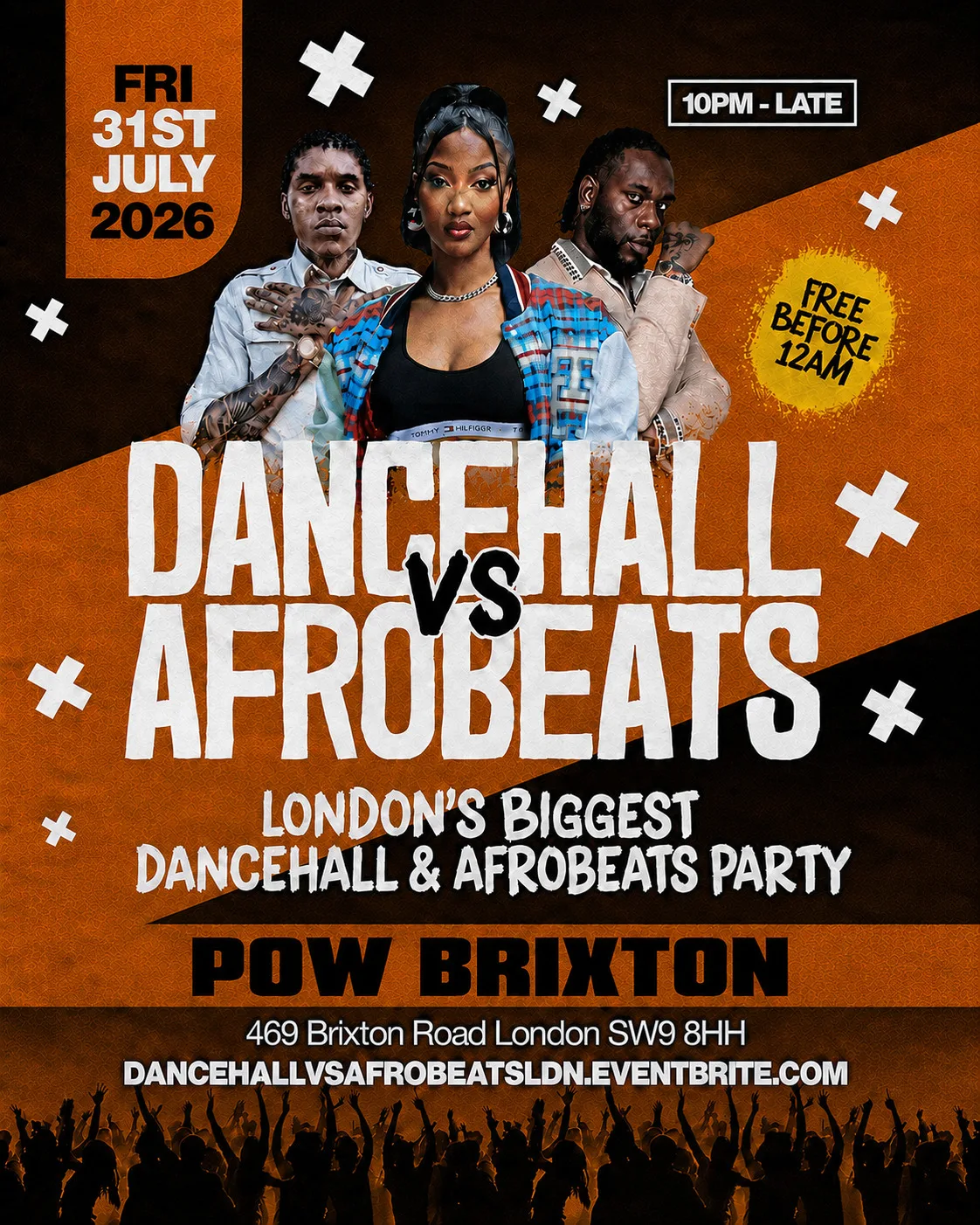 Dancehall Vs Afrobeats Brixton – Everyone Free Before 12AM at The Prince Of Wales