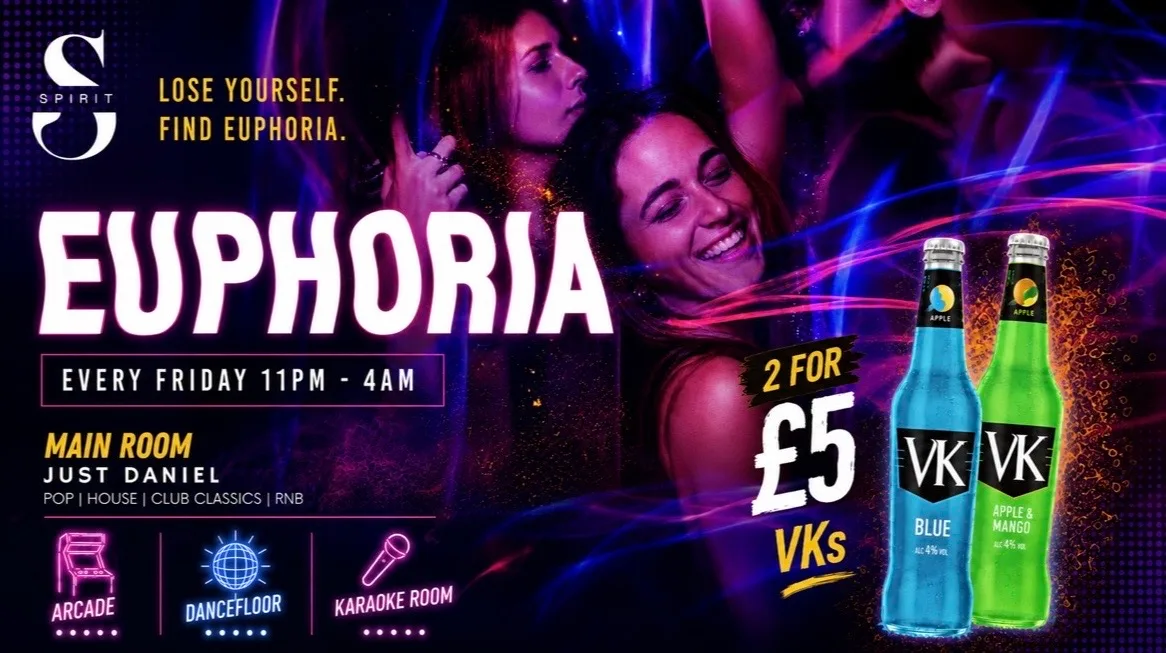 EUPHORIA VK - FRESHERS WEEK at Spirit Plymouth