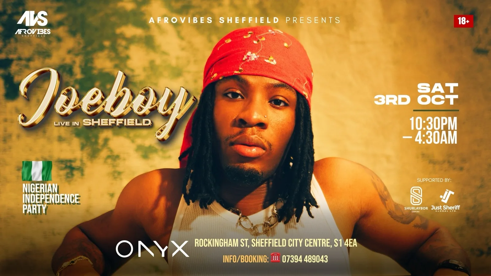 JOEBOY LIVE IN SHEFFIELD - NIGERIA INDEPENDENCE PARTY at ONYX Nightclub Sheffield