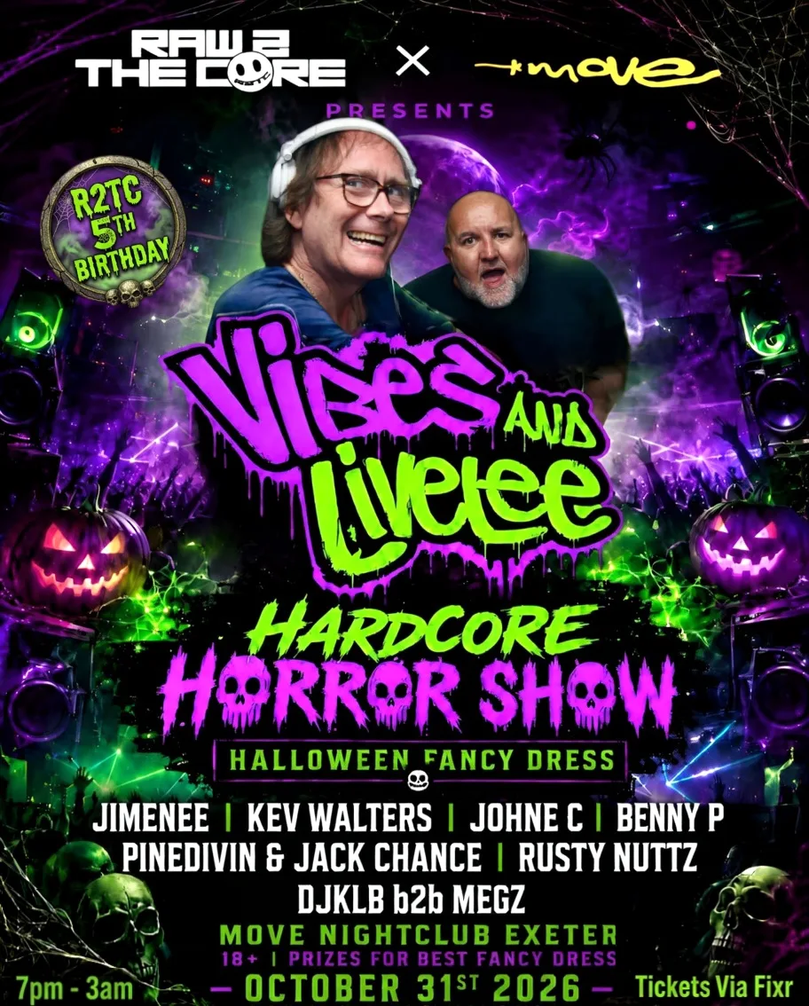 R2TC x MOVE - VIBES & LIVELEE - HALLOWEEN FANCY DRESS - 31/10/26 - Exeter at Move