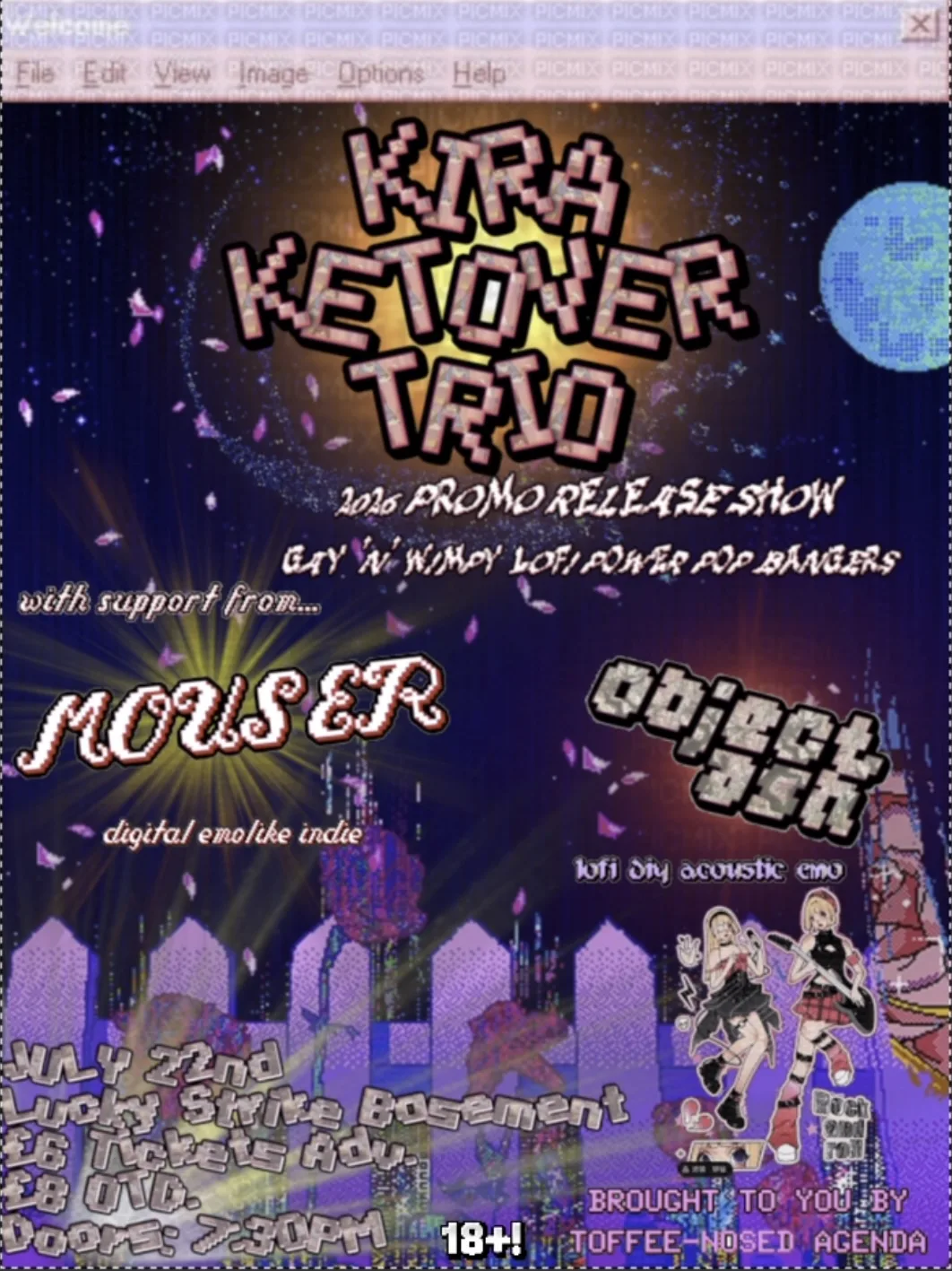 KIRA KETOVER TRIO (PROMO LAUNCH SHOW) + MOUSER + OBJECT ASH at Lucky Strike