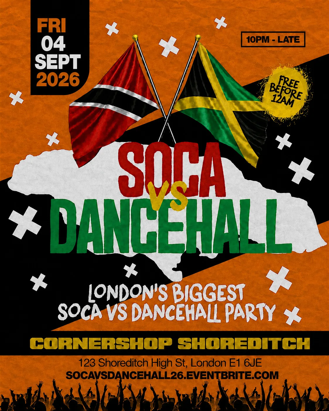 Soca Vs Dancehall Shoreditch – Everyone Free Before 12AM at The Cornershop Bar