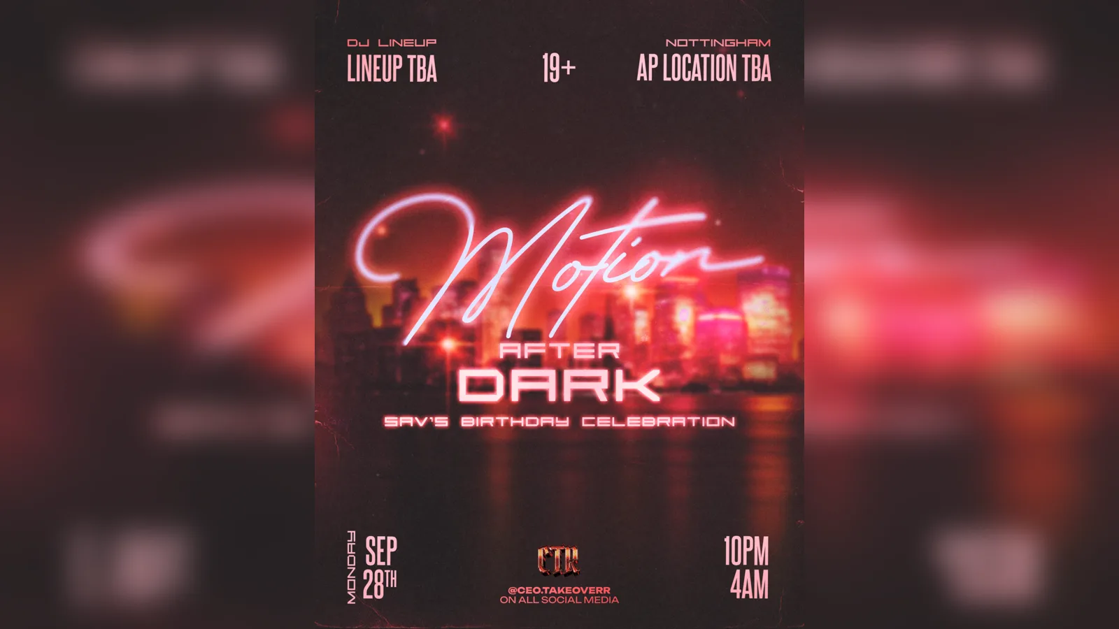 MOTION AFTER DARK at TBA