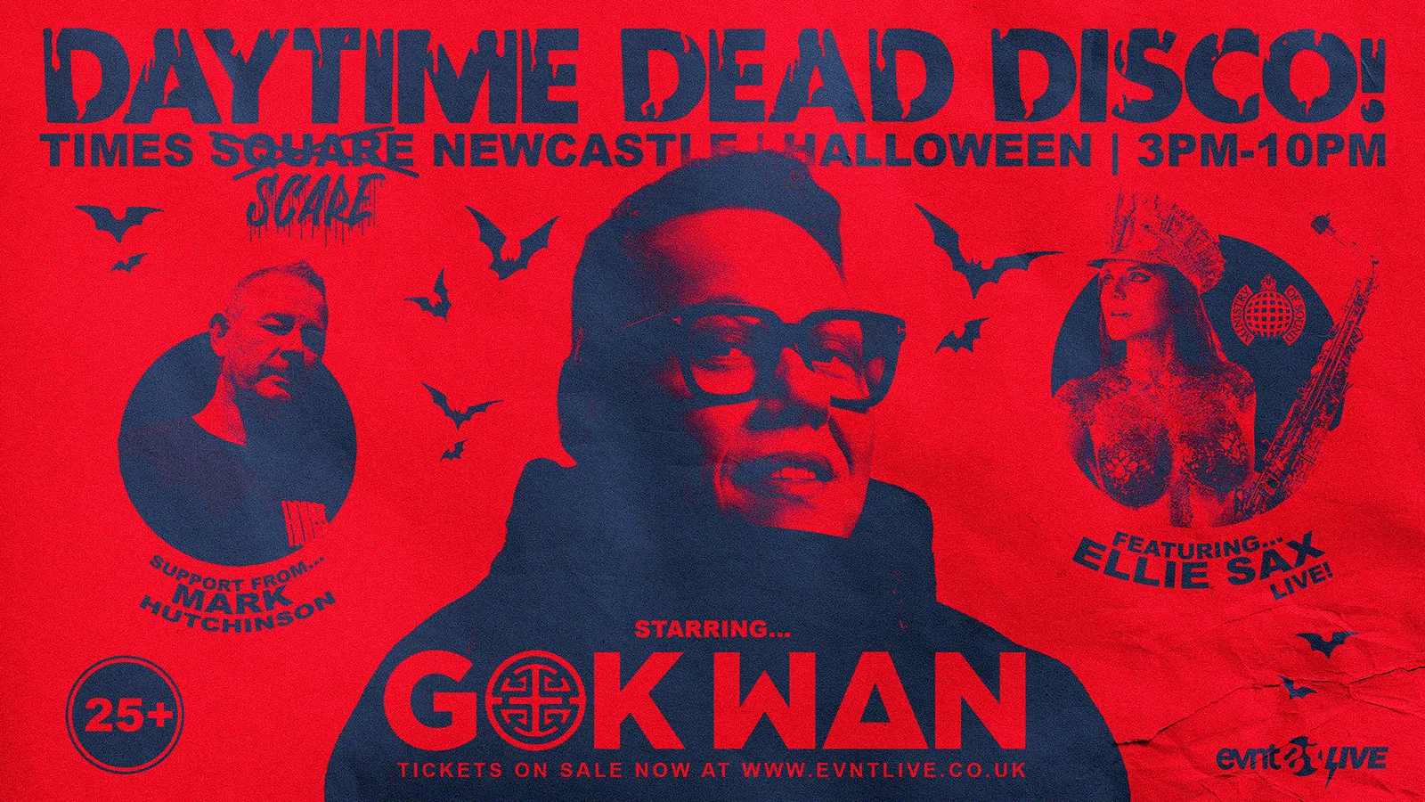 DAYTIME DISCO w/ GOK WAN / ELLIE SAX Live! - The Over 25s Halloween Day Party! at Times Square