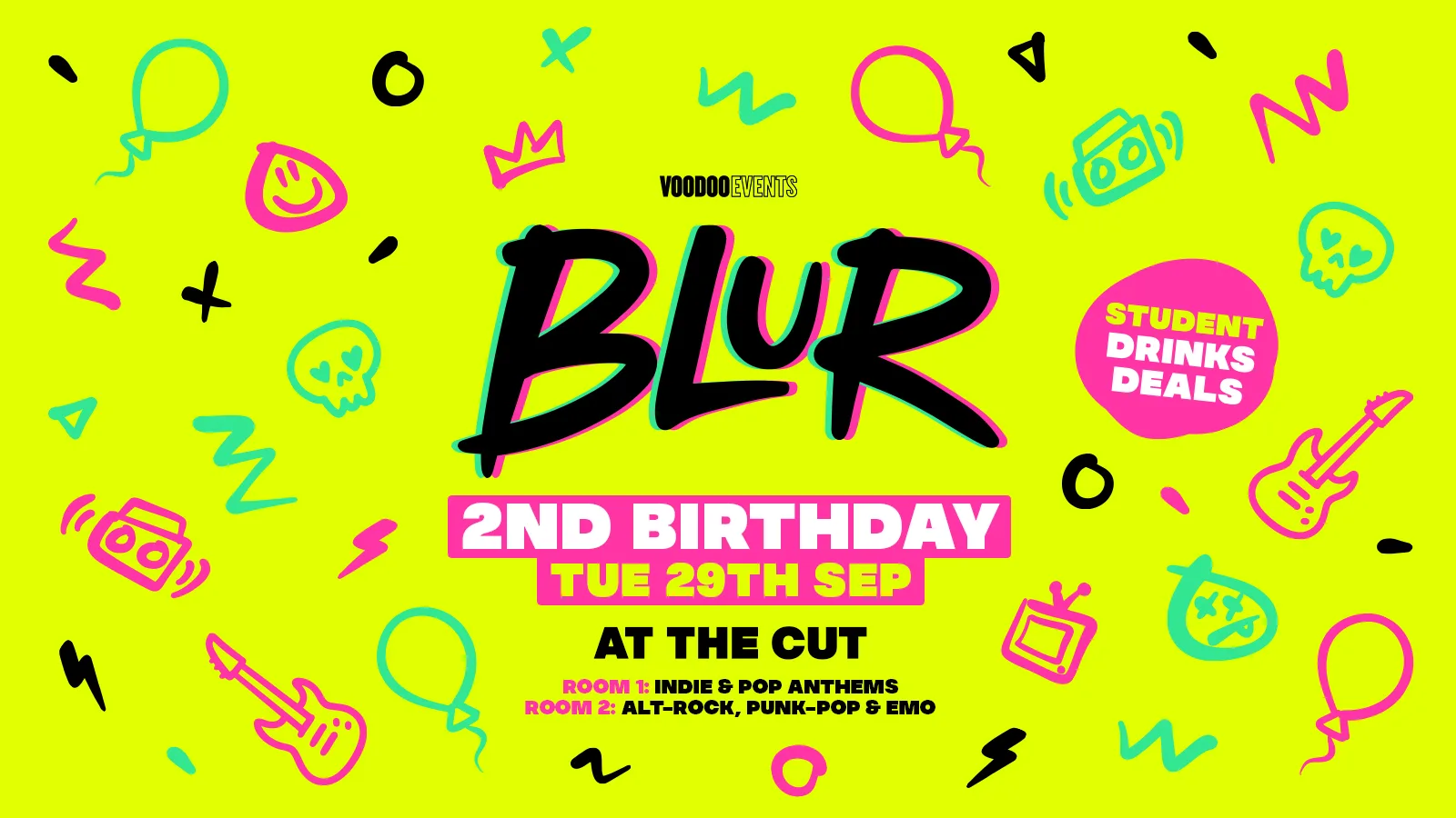 BLUR TUESDAYS | 2ND BIRTHDAY | THE CUT 🎈🎸⚡️ at TheCUT Newcastle