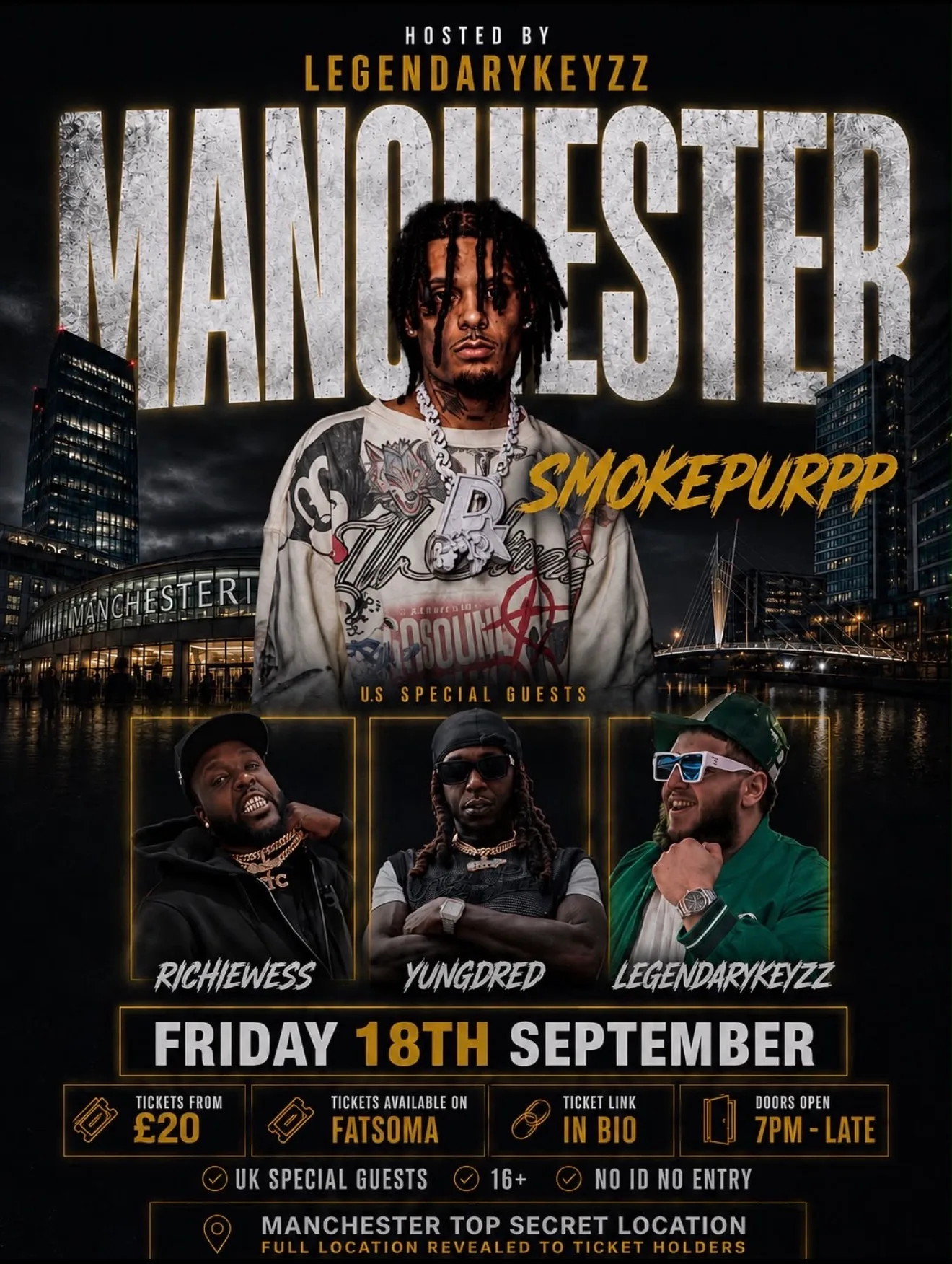 Legendary Keyzz: Yungdred, SmokePurpp & More — September 18th