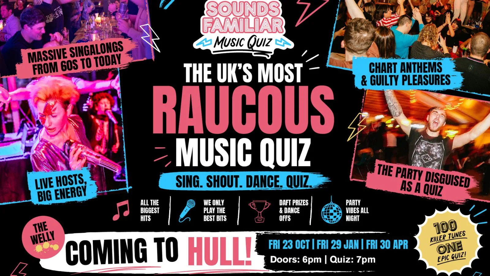 Sounds Familiar Music Quiz - Power Ballads Special at The Welly