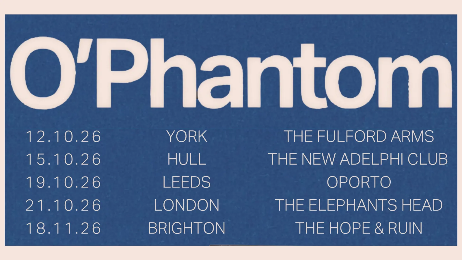 O’Phantom at The Fulford Arms