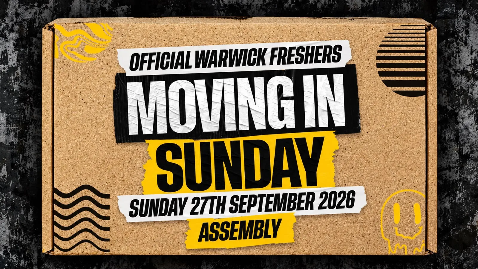 Warwick Freshers Moving In Party - Sunday 27th September at Assembly Leamington