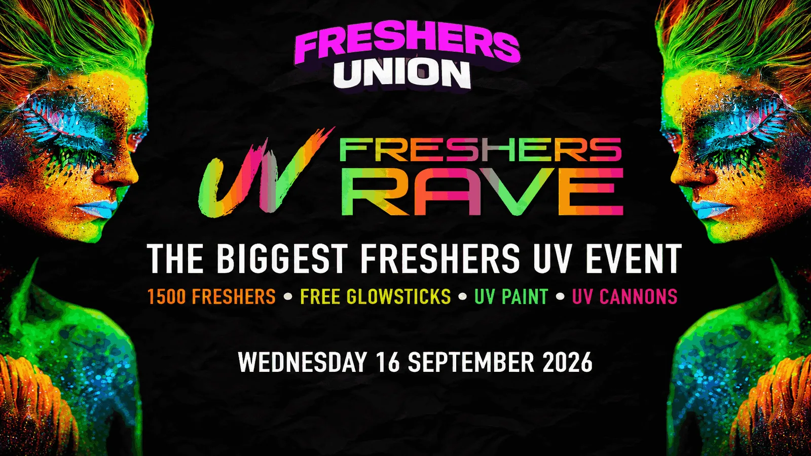 FRESHERS UV RAVE! - NORWICH | £1 TICKETS! 🌈 at CTRL ROOM