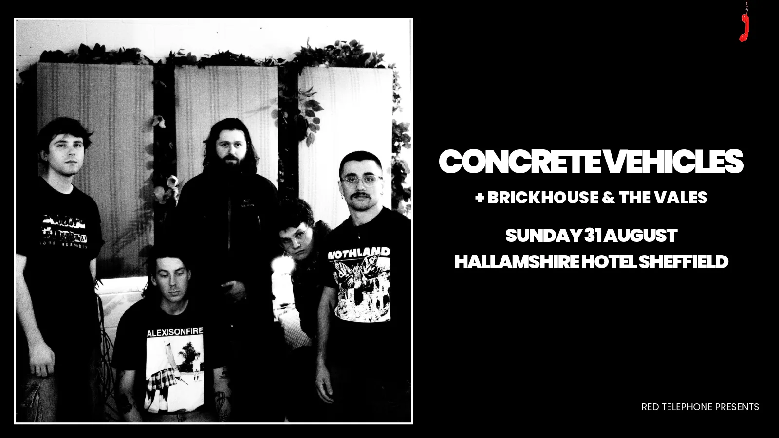 Concrete Vehicles + Brickhouse & The Vales at Hallamshire Hotel