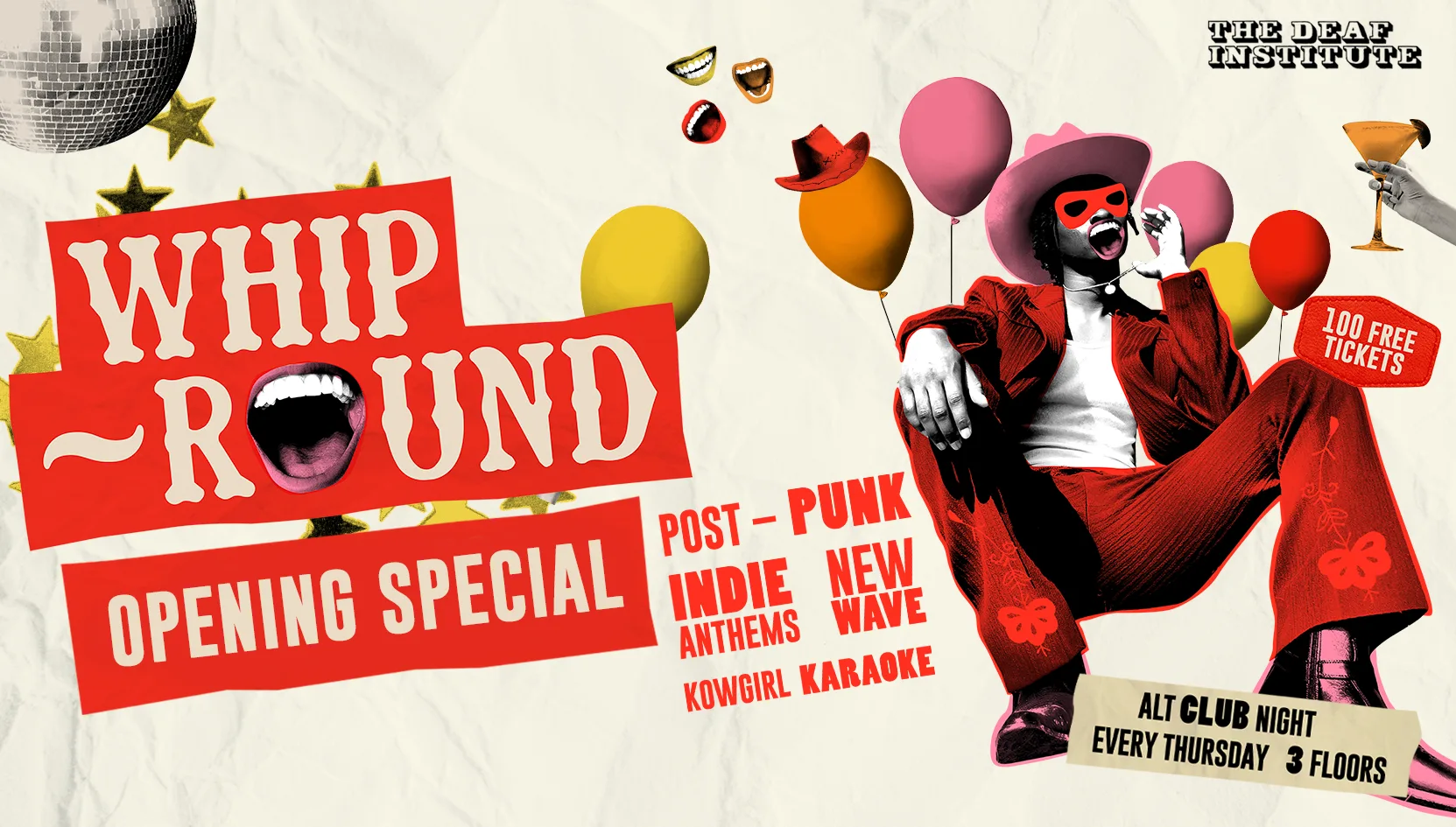 Whip-Round🤠 OPENING SPECIAL🎉 THURSDAYS AT DEAF | INDIE CLASSICS, POST-PUNK, NEW WAVE + MORE at The Deaf Institute