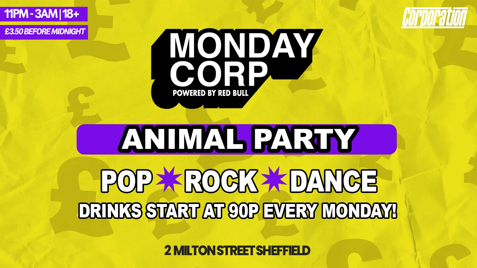 ANIMAL PARTY | MONDAY CORP at Corporation