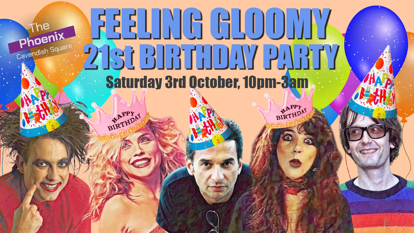 Feeling Gloomy's 21st Birthday Party - Sat 3rd October, 10pm-3am