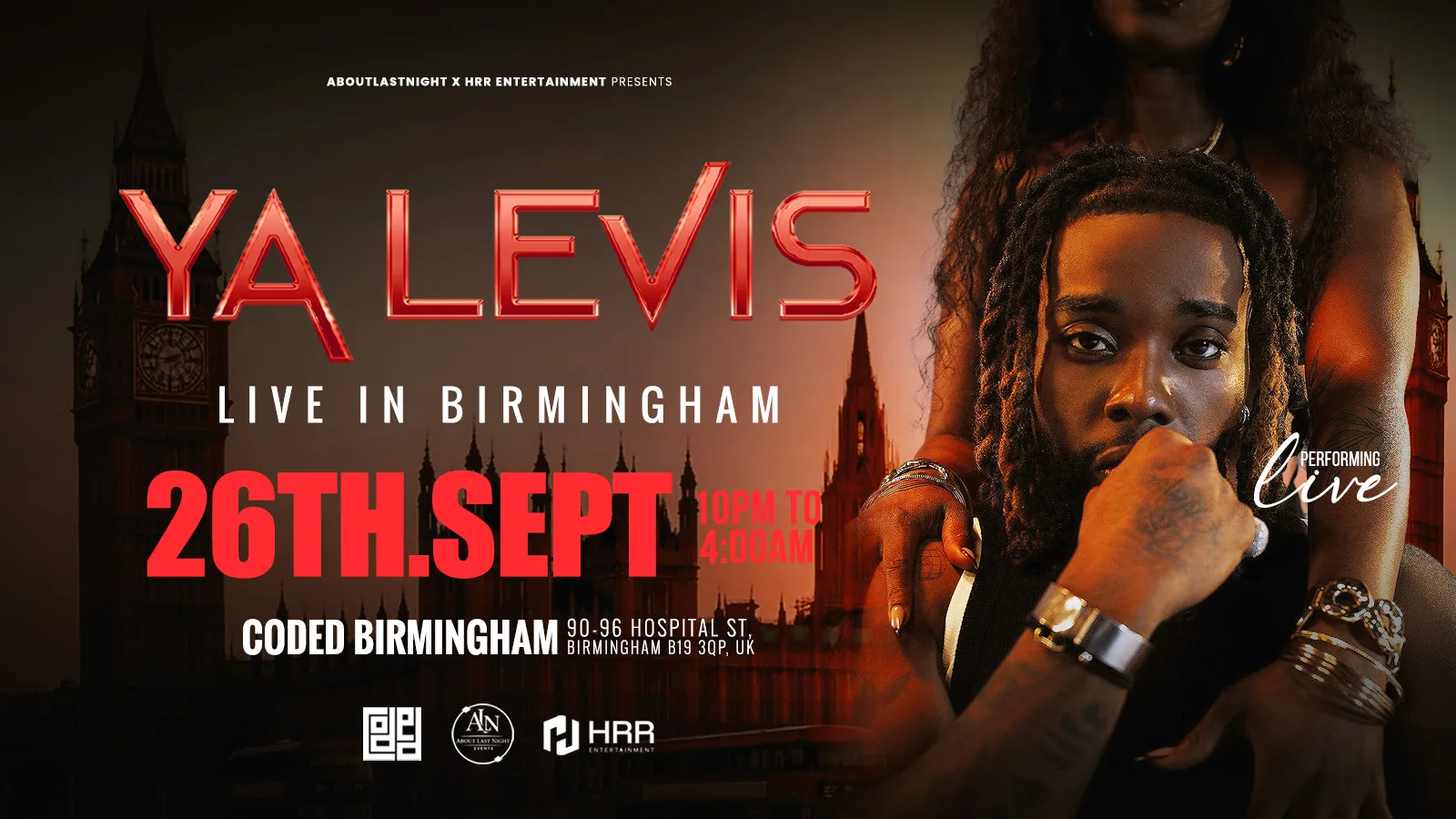 YA LEVIS Perf Live BIRMINGHAM 26/09