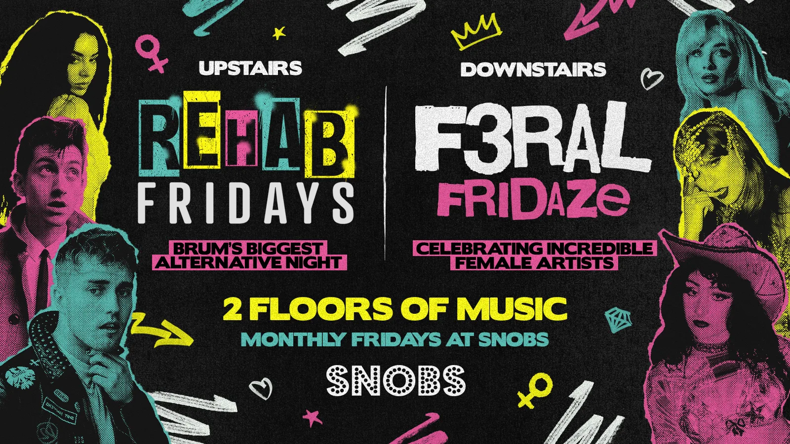 REHAB FEAT. F3RAL FRIDAZE!! @ Snobs Birmingham – 11th Sept