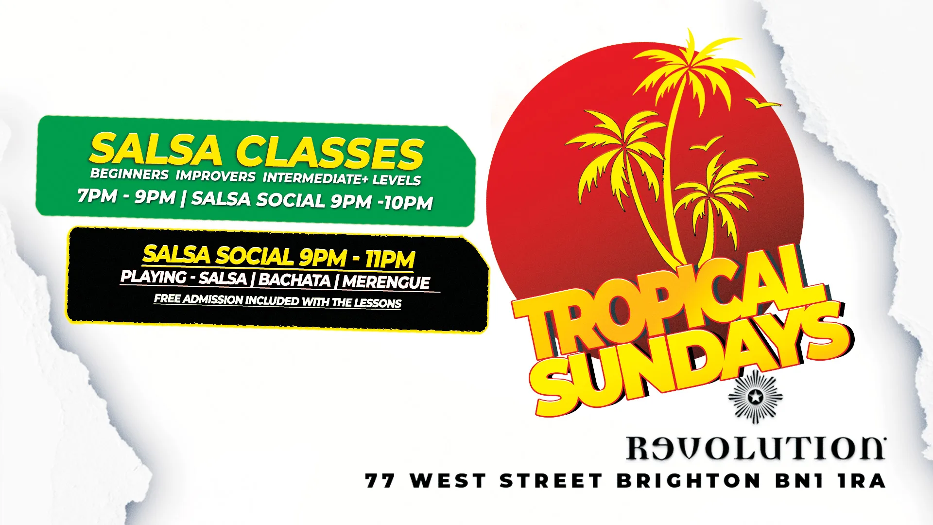 TROPICAL SALSA SUNDAYS at Revolution Brighton