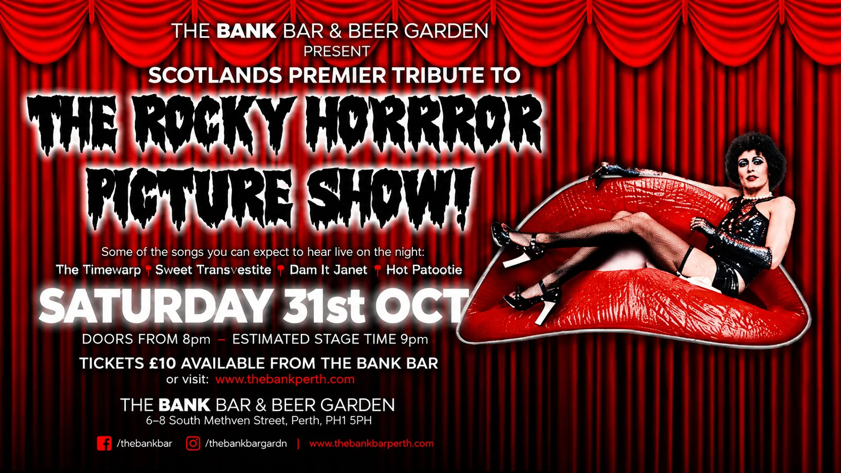 Rocky Horror Picture Show at The BANK Bar & Beer Garden
