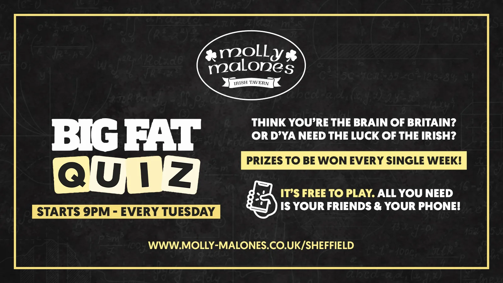The Big Fat Quiz | Freshers | Molly Malones