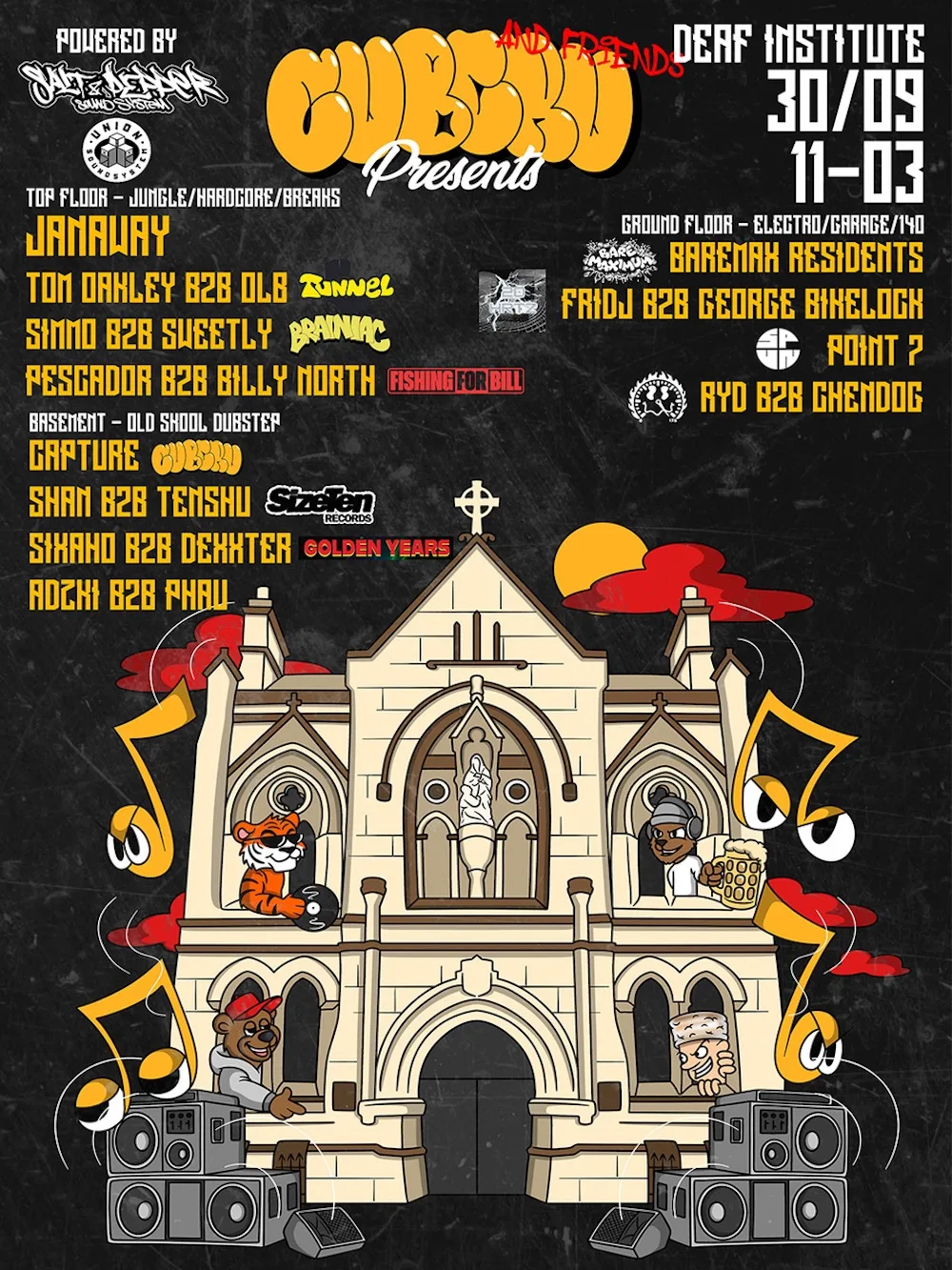 CubCru presents: Deaf Institute Takeover at The Deaf Institute
