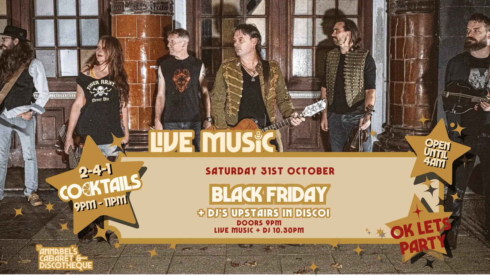 Live Music: BLACK FRIDAY // Annabel’s Cabaret & Discotheque at Annabel's Cabaret and Discotheque