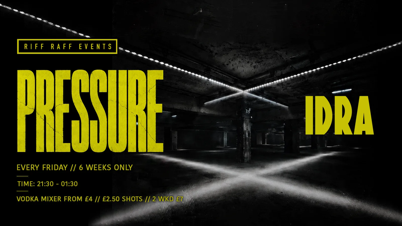 PRESSURE @ IDRA ⚙️ 6 WEEKS ONLY! ⚠️