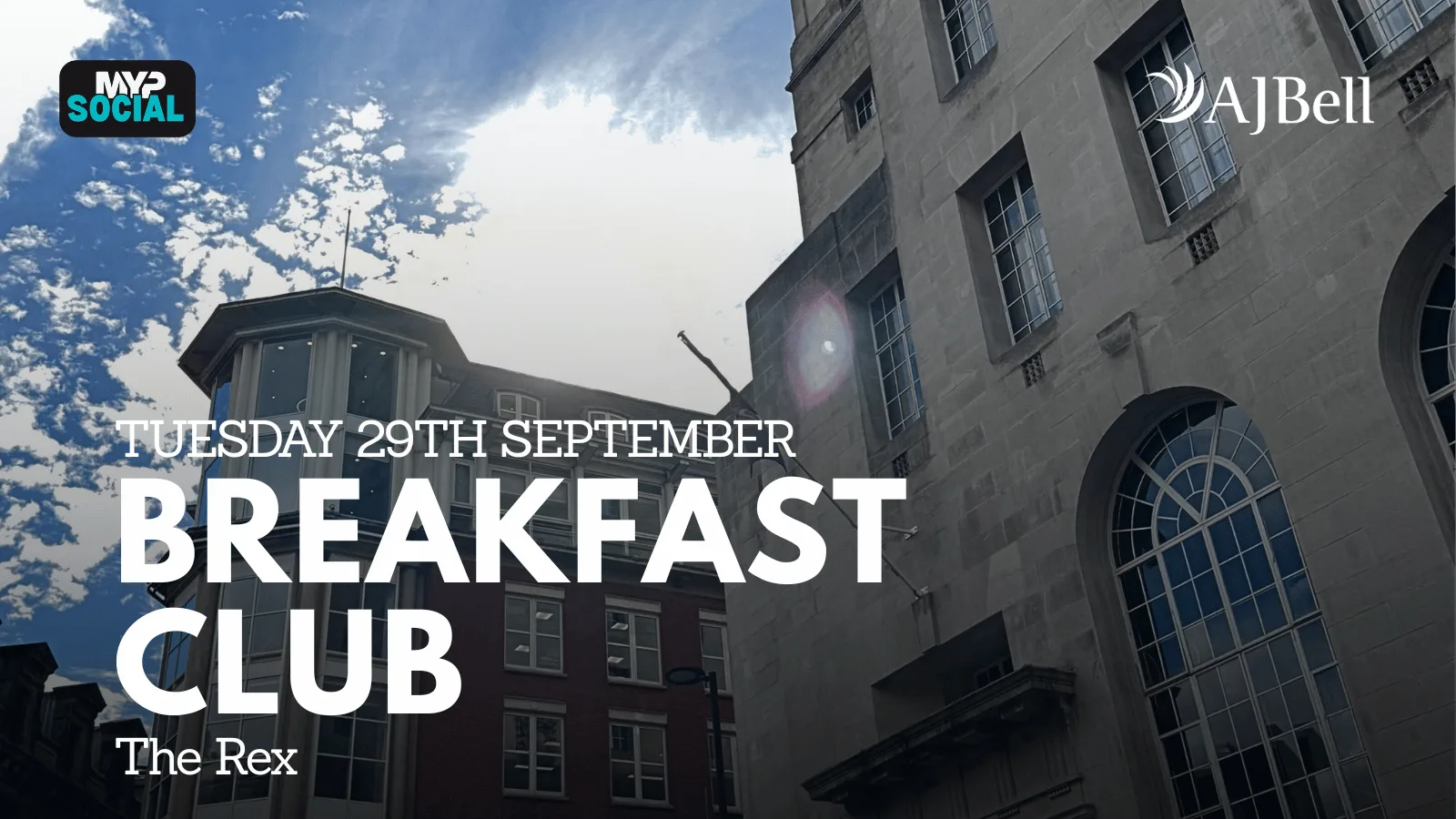 MYP Breakfast Club @ The Rex (Formerly Hotel Gotham) at The Rex - formerly Hotel Gotham Manchester