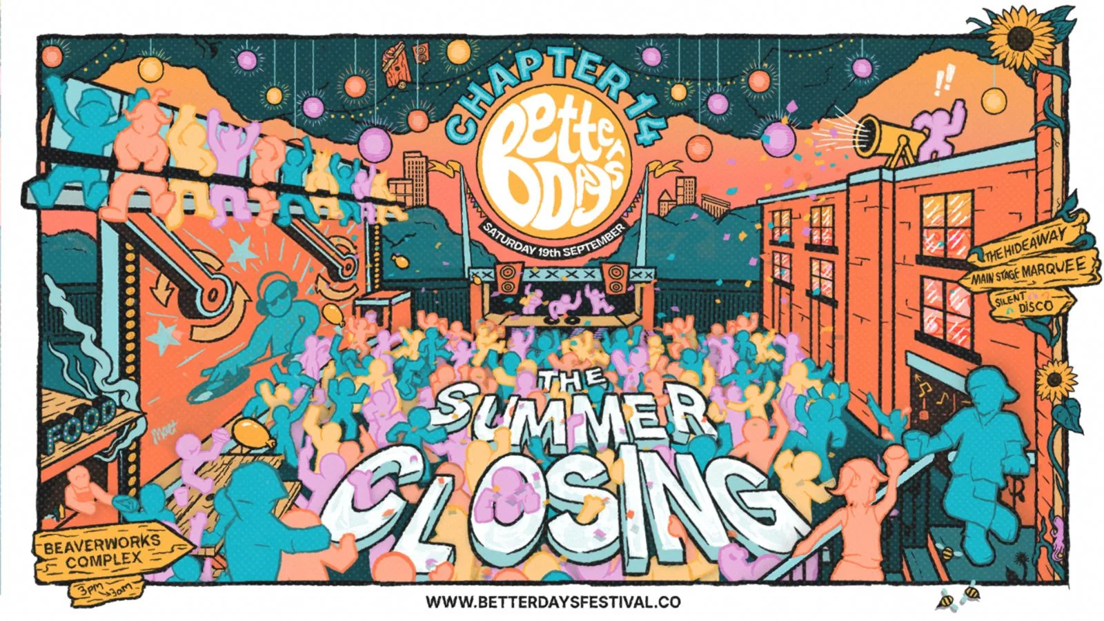 Better Days Festival Chapter 14 - Summer Closing - Sat 19th Sept at BEAVER WORKS