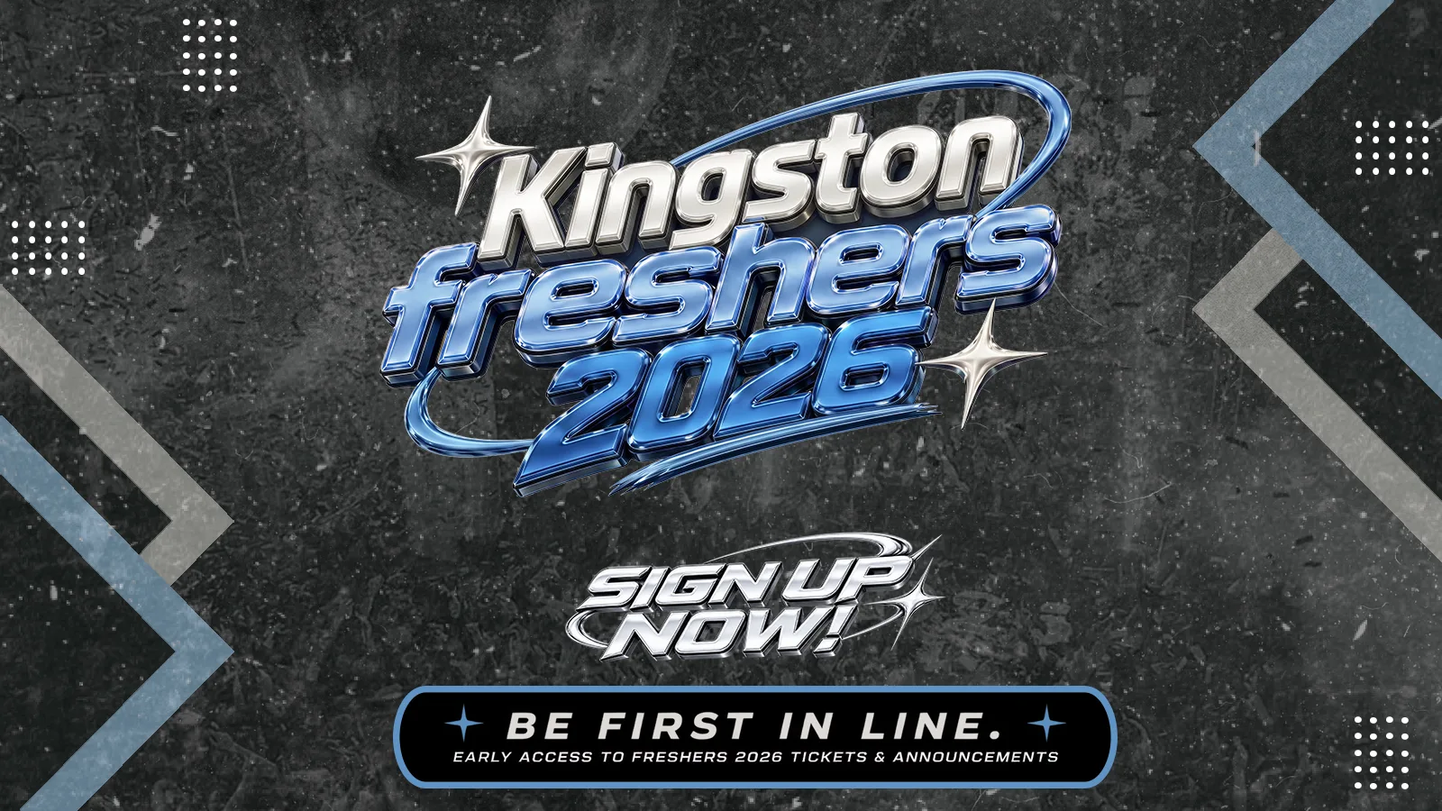 KINGSTON FRESHERS 2026 // SIGN UP NOW!