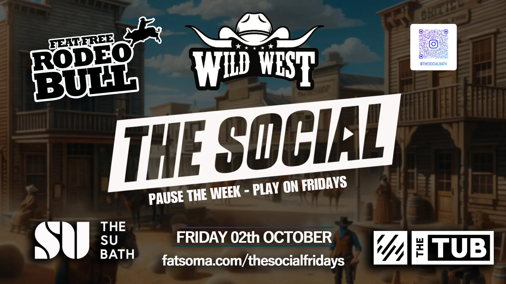 ⏸️ The Social Fridays ▶️ | Wild West Feat The Rodeo Bull 🐂