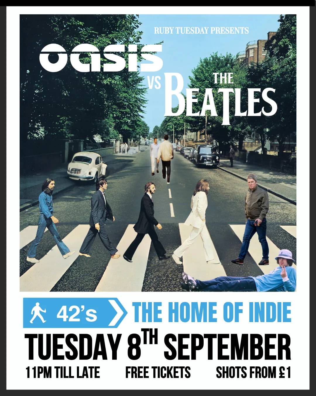 Ruby Tuesday - Oasis vs The Beatles at 42's