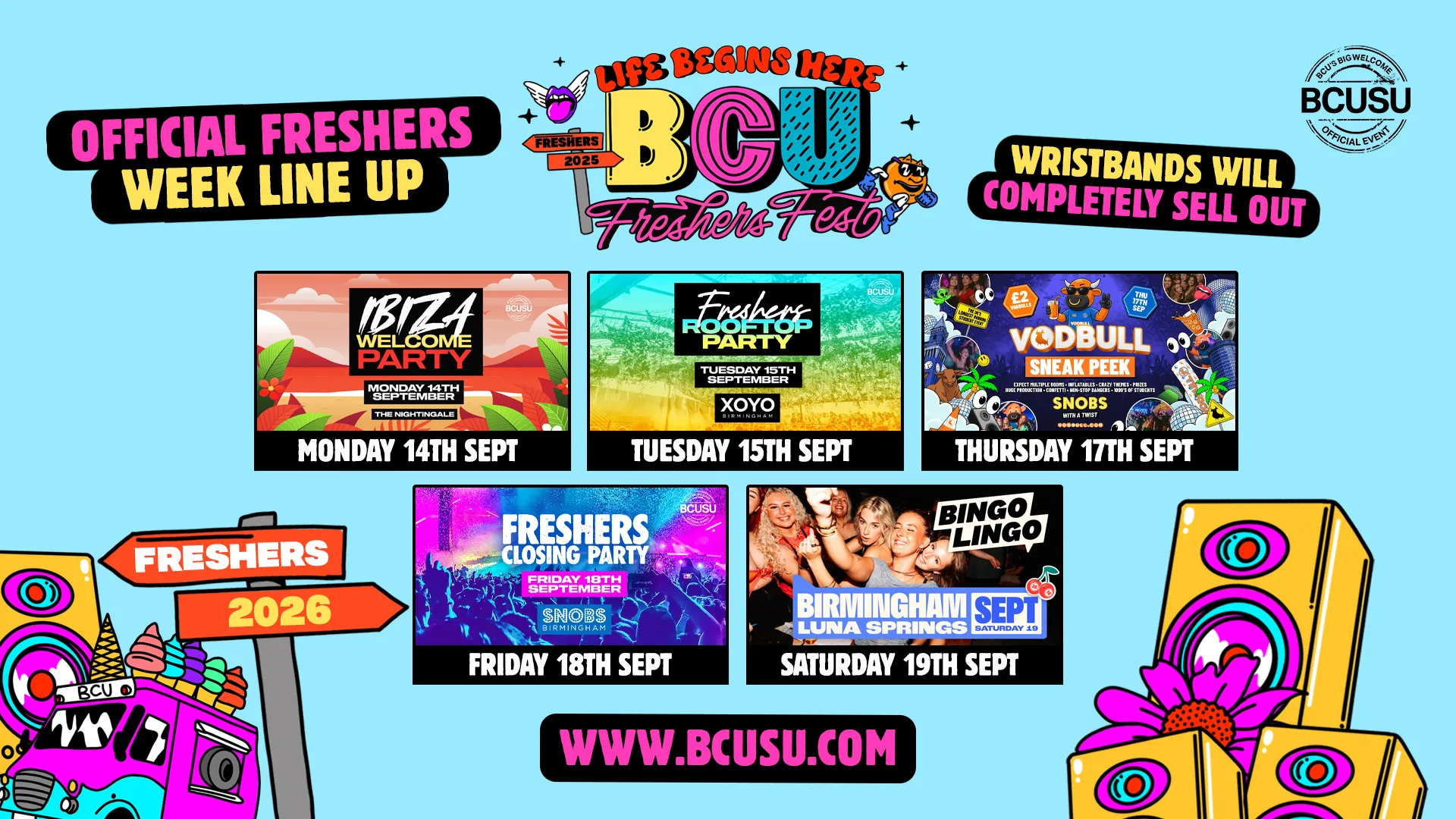 BCUSU Official Freshers Fest 2026 [LIMITED PASSES AND TICKETS ON SALE NOW!]
