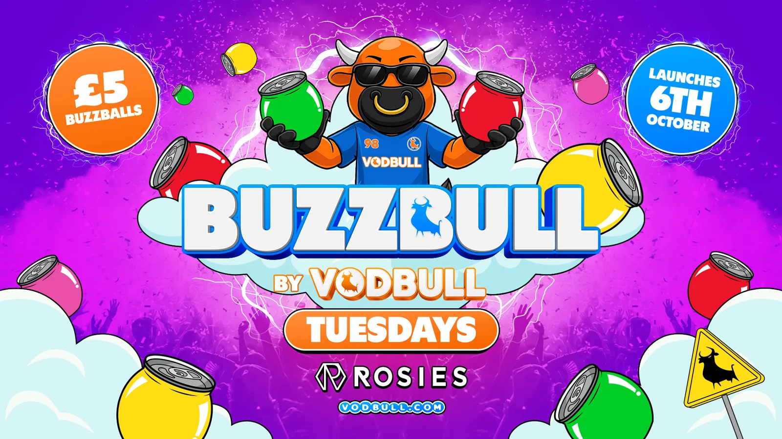 BuzzBull By Vodbull @ Rosies!! Tuesday 27/10