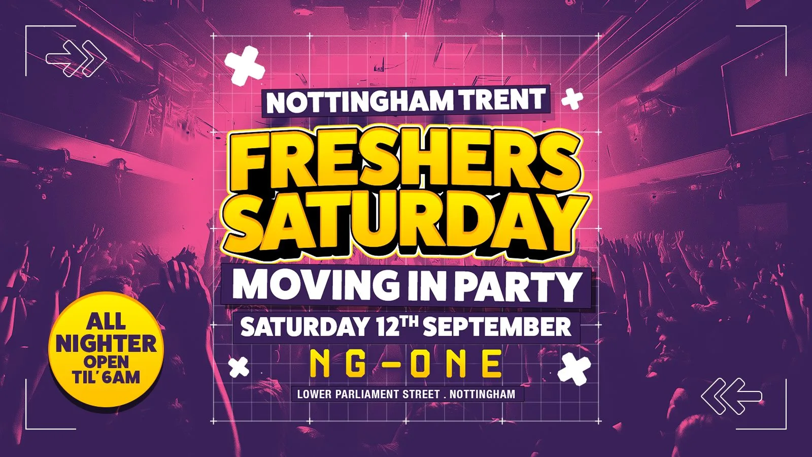 ❌ NTU Freshers vs Returners Saturday Moving In Party ❌ ALL-NIGHTER TILL 6AM At NG ONE- Saturday 12th September [LIMITED SECOND RELEASE] at NG-ONE