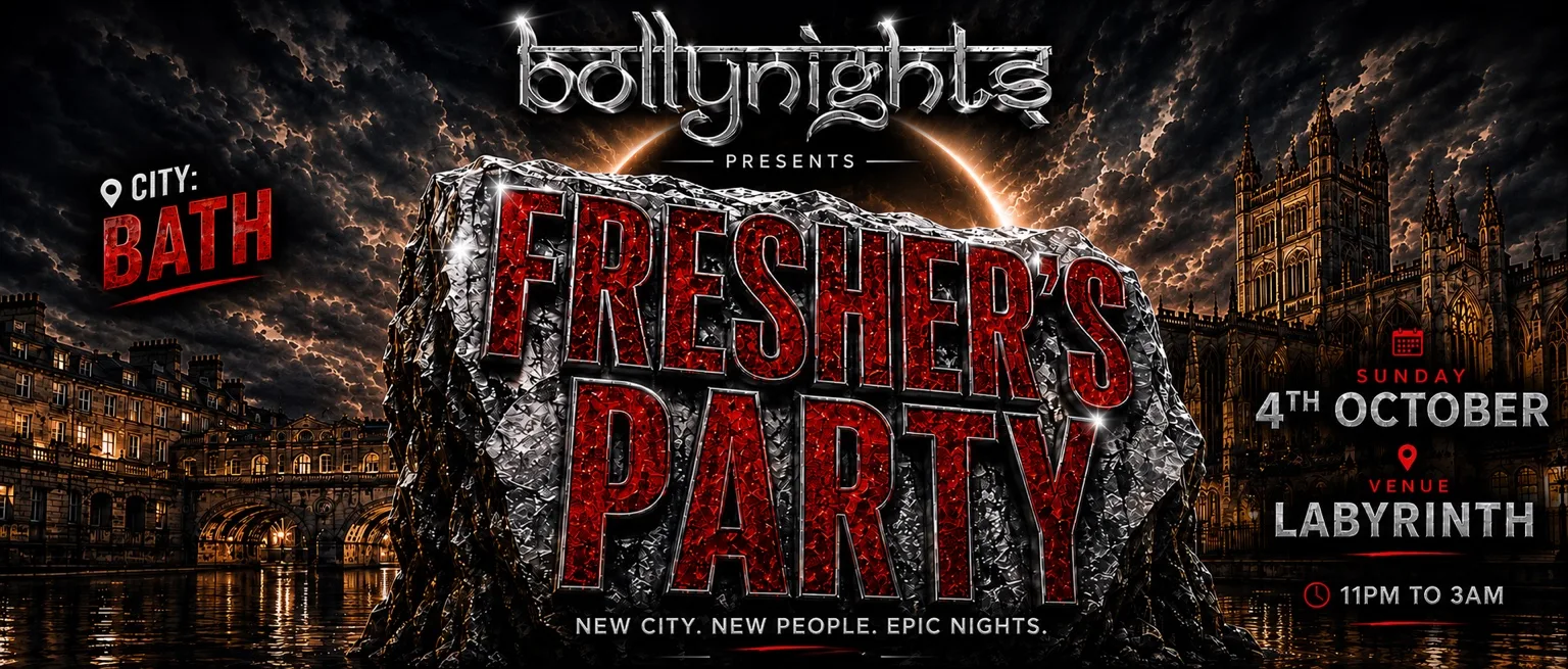 Bollynights Bath – FRESHERS WELCOME PARTY | Sunday 4th October | Labyrinth Nightclub